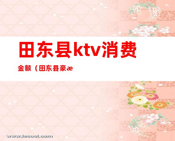 田东县ktv消费金额（田东县豪歌迪KTV）