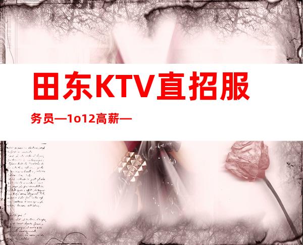 田东KTV直招服务员—1o/12高薪—加入一起成功