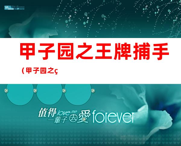 甲子园之王牌捕手(甲子园之王牌捕手小说笔趣阁)