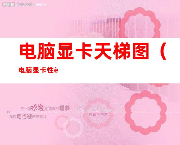 电脑显卡天梯图(电脑显卡性能天梯图)