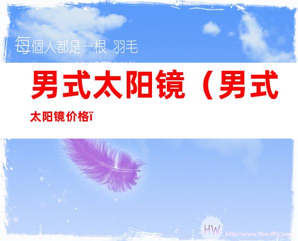 男式太阳镜(男式太阳镜价格)