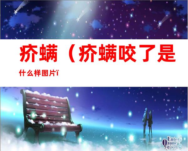 疥螨(疥螨咬了是什么样图片)