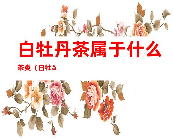 白牡丹茶属于什么茶类(白牡丹属于什么茶类?)