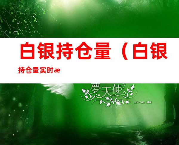 白银持仓量(白银持仓量实时查询)