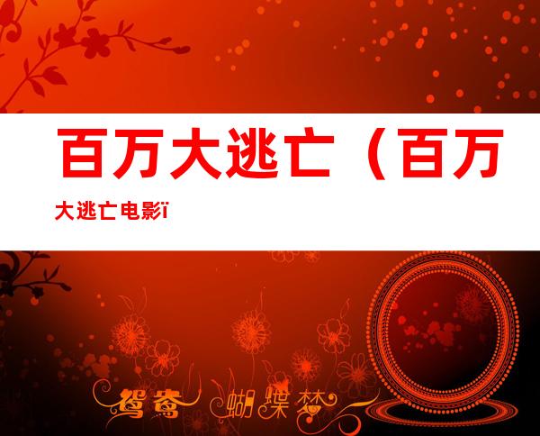 百万大逃亡（百万大逃亡 电影）