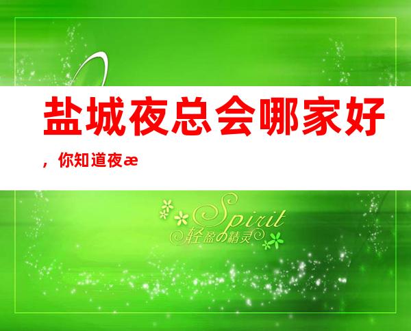 盐城夜总会哪家好，你知道夜总会那几家上榜了