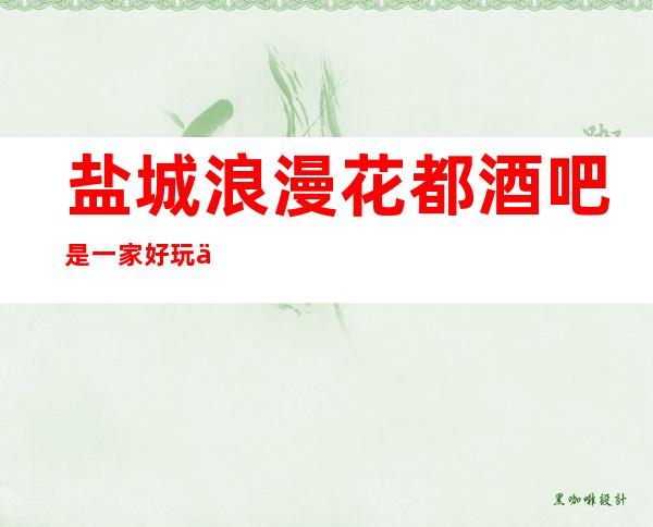盐城浪漫花都酒吧是一家好玩不贵人气的场所