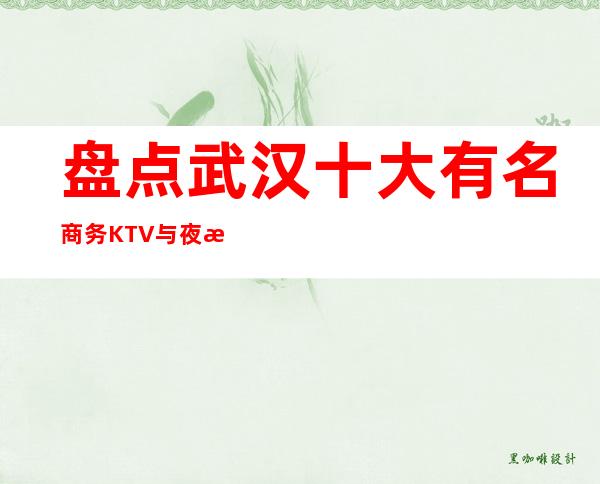 盘点武汉十大有名商务KTV与夜总会 你玩过几家