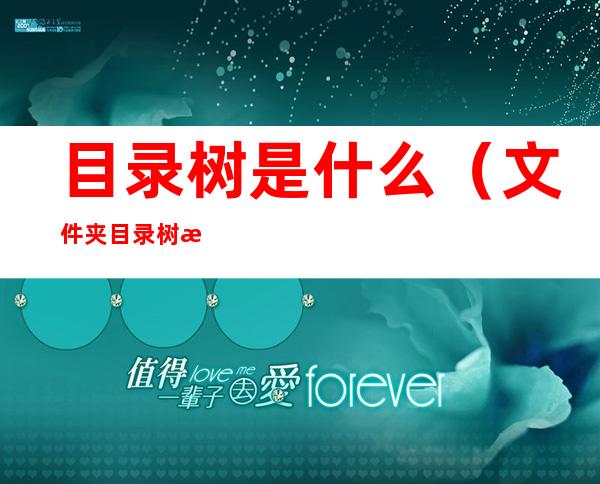 目录树是什么(文件夹目录树怎么做)