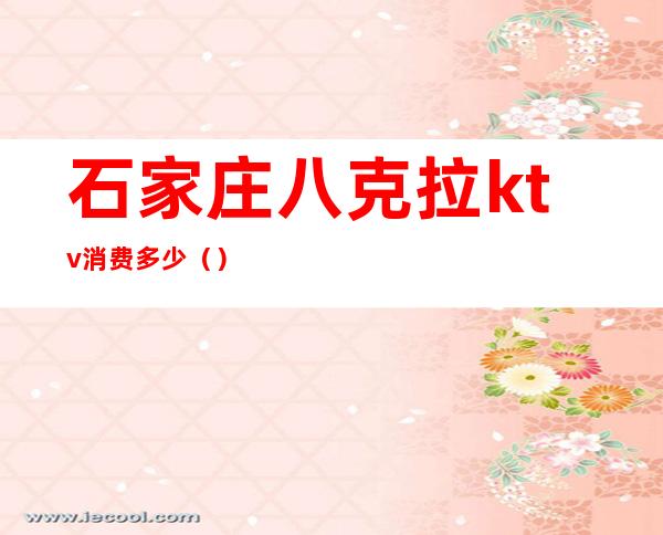 石家庄八克拉ktv消费多少()