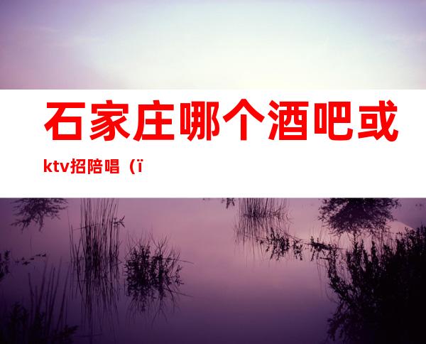 石家庄哪个酒吧或ktv招陪唱()