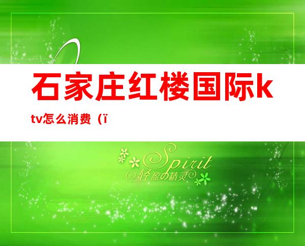石家庄红楼国际ktv怎么消费()