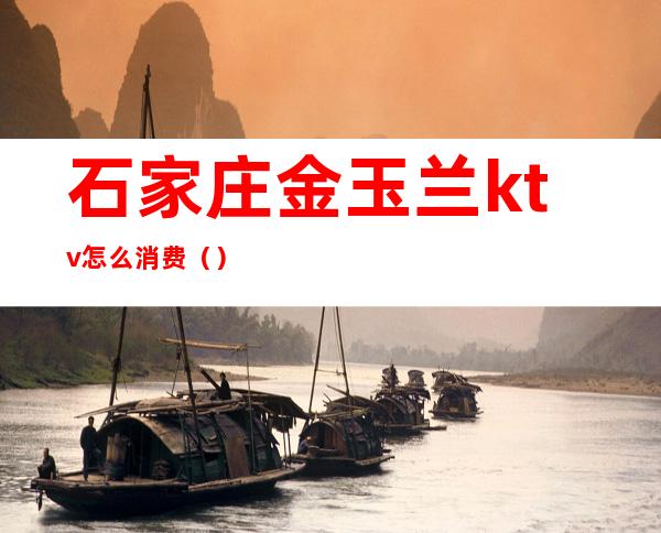 石家庄金玉兰ktv怎么消费()