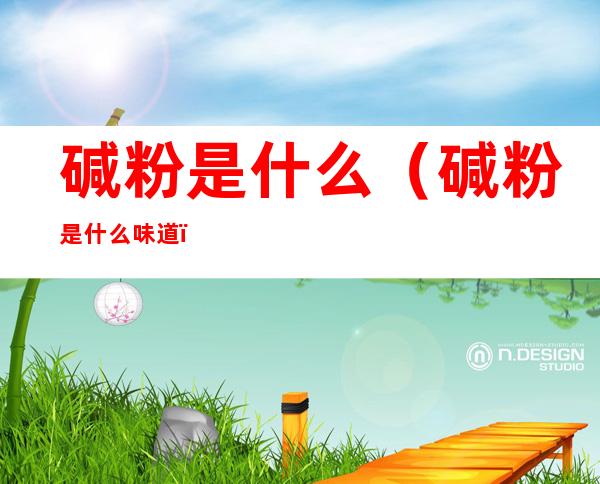 碱粉是什么(碱粉是什么味道)