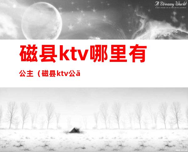 磁县ktv哪里有公主(磁县ktv公主多少钱)