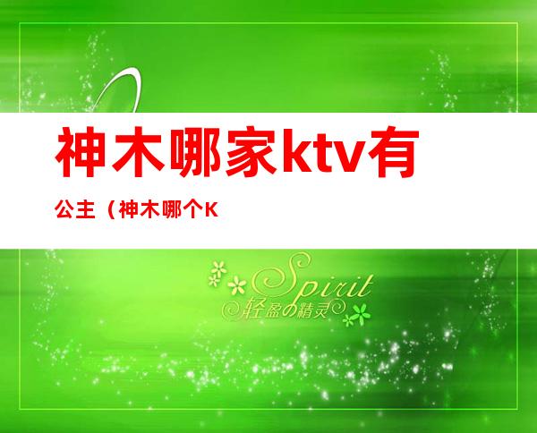 神木哪家ktv有公主(神木哪个KTV好玩)