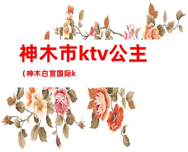 神木市ktv公主(神木白宫国际ktv电话)