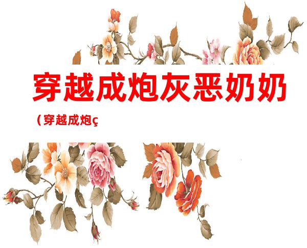 穿越成炮灰恶奶奶(穿越成炮灰恶奶奶八零)