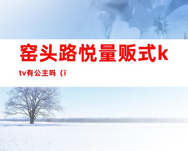 窑头路悦量贩式ktv有公主吗()
