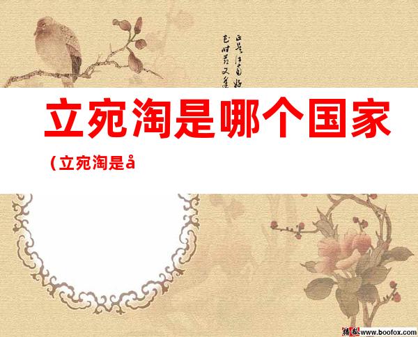 立宛淘是哪个国家(立宛淘是哪个国家地图)