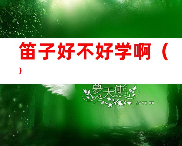 笛子好不好学啊()
