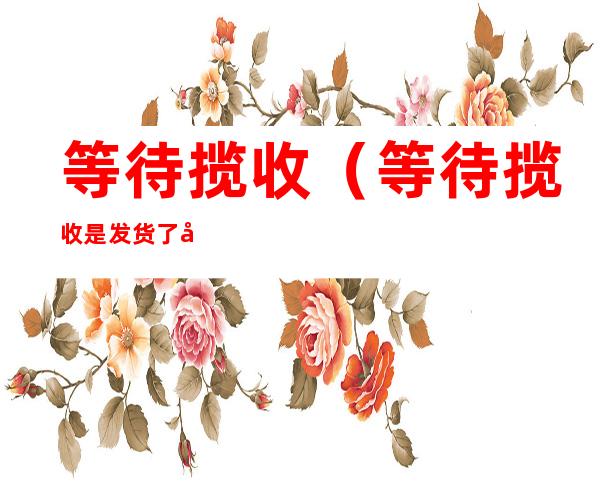 等待揽收(等待揽收是发货了吗)