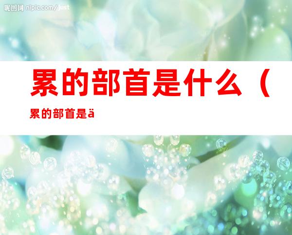 累的部首是什么（累的部首是什么部）