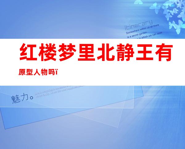 红楼梦里北静王有原型人物吗（林黛玉与北静王原型）