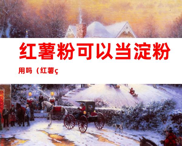 红薯粉可以当淀粉用吗(红薯粉可以当淀粉用吗有毒吗)