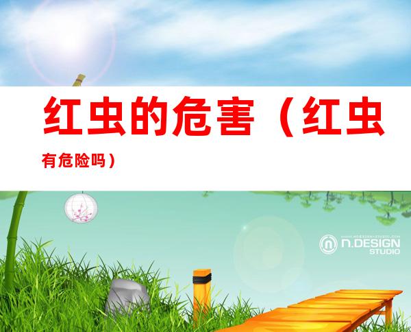红虫的危害(红虫有危险吗)