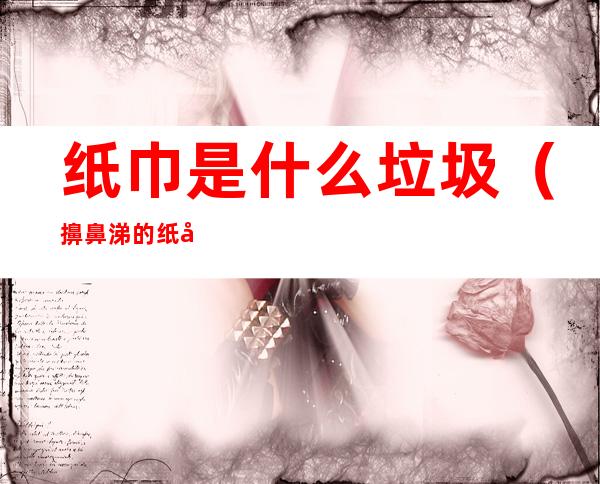 纸巾是什么垃圾(擤鼻涕的纸巾是什么垃圾)