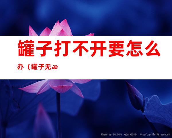 罐子打不开要怎么办(罐子无法打开)