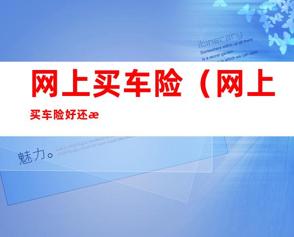 网上买车险(网上买车险好还是去保险公司)