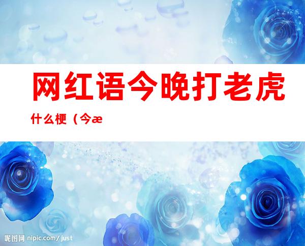 网红语今晚打老虎什么梗(今晚打老虎什么意思)