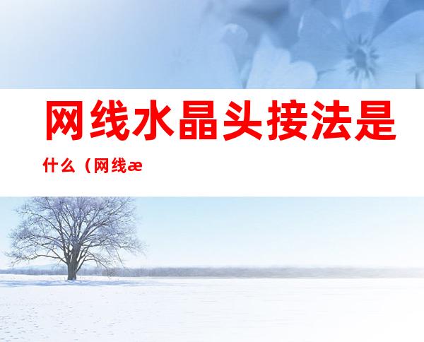 网线水晶头接法是什么(网线水晶头接法)