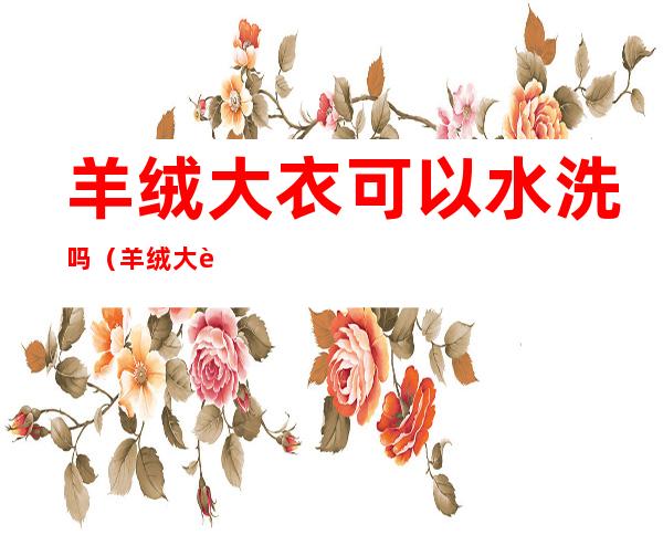 羊绒大衣可以水洗吗(羊绒大衣可以水洗吗?教你羊绒大衣清洗的小妙招!)