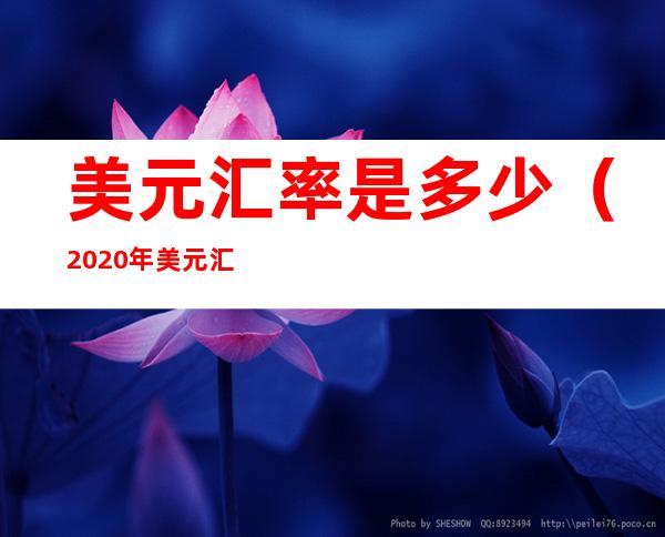 美元汇率是多少（2020年美元汇率是多少）