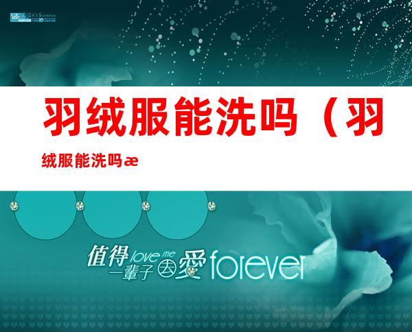 羽绒服能洗吗(羽绒服能洗吗 怎么洗)