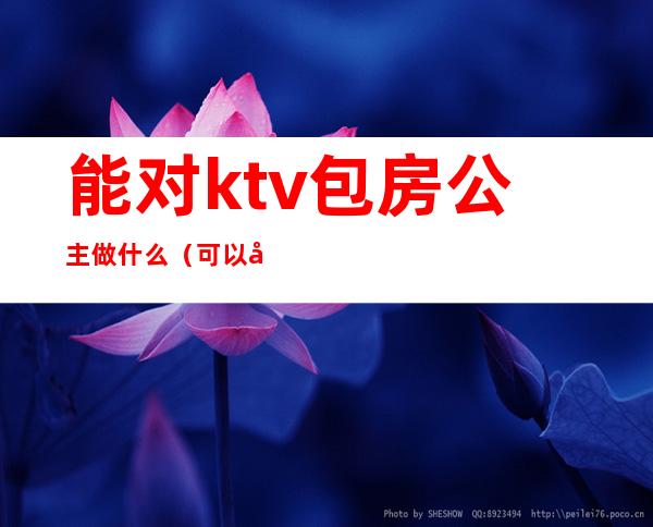 能对ktv包房公主做什么(可以对ktv公主做什么)