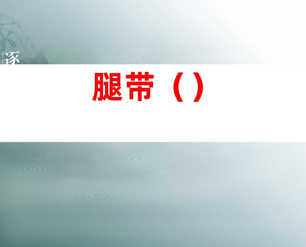 腿带()