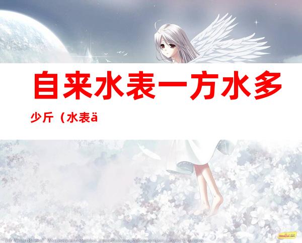 自来水表一方水多少斤(水表一吨水等于多少斤水)