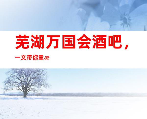 芜湖万国会酒吧,一文带你重新了解这家店详情