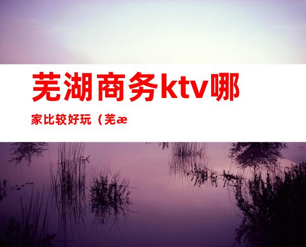 芜湖商务ktv哪家比较好玩(芜湖最开放的KTV)