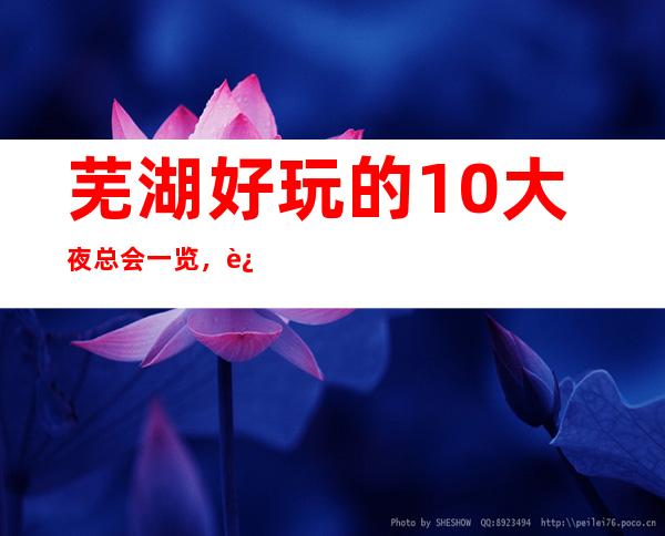 芜湖好玩的10大夜总会一览，这几家KTV颜值让你意想不到的满意