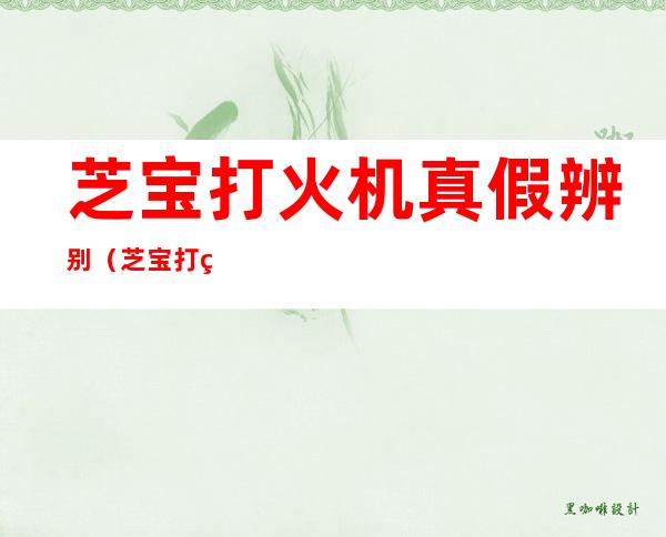 芝宝打火机真假辨别(芝宝打火机真假辨别 内胆)