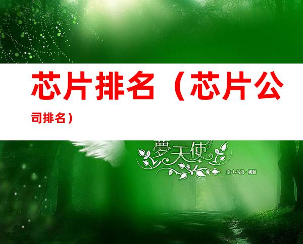 芯片排名(芯片公司排名)
