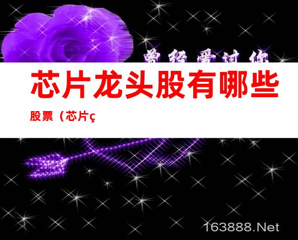 芯片龙头股有哪些股票(芯片类股票龙头股)