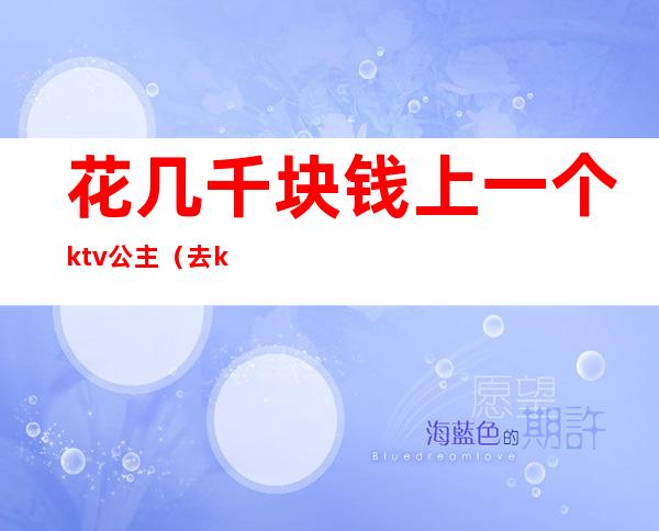 花几千块钱上一个ktv公主(去ktv点个公主多少钱)