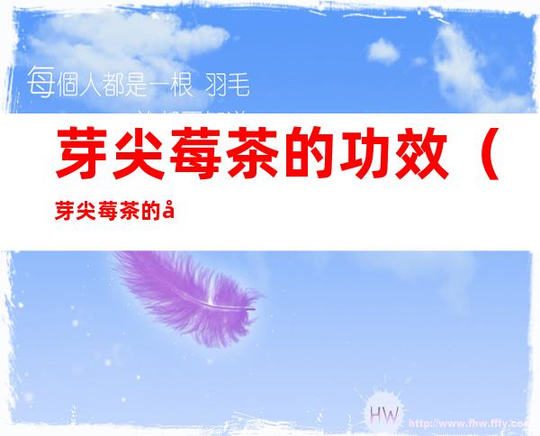 芽尖莓茶的功效(芽尖莓茶的功效和介绍)
