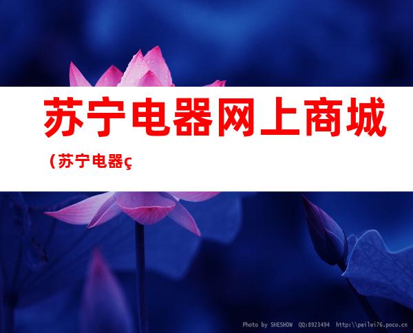 苏宁电器网上商城（苏宁电器网上商城冰箱）